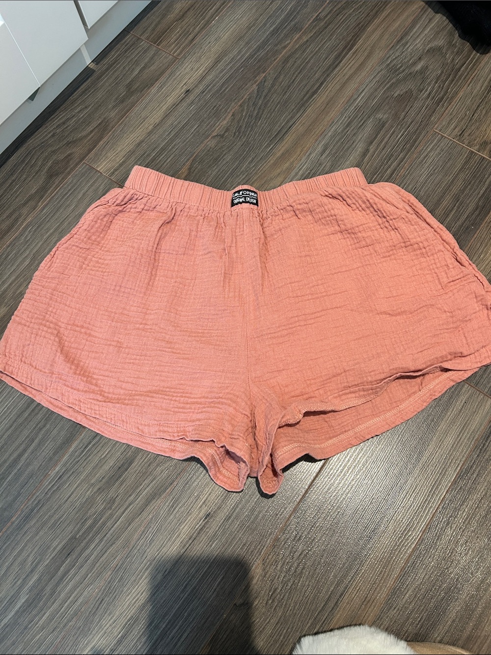 Cupshe Coral Gauze Athletic Shorts